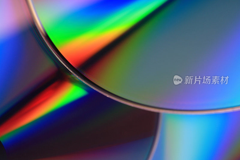 DVD, cd，光盘的特写